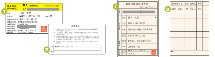 本人確認書類の被保険者証